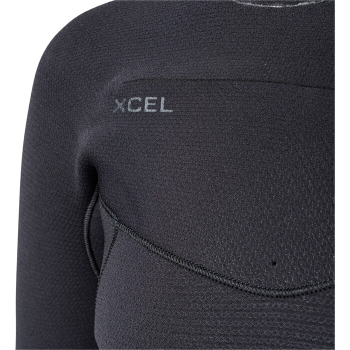 2024 Xcel Womens Comp+ 5/4mm Hooded Chest Zip Wetsuit WN54CPH4 - Black